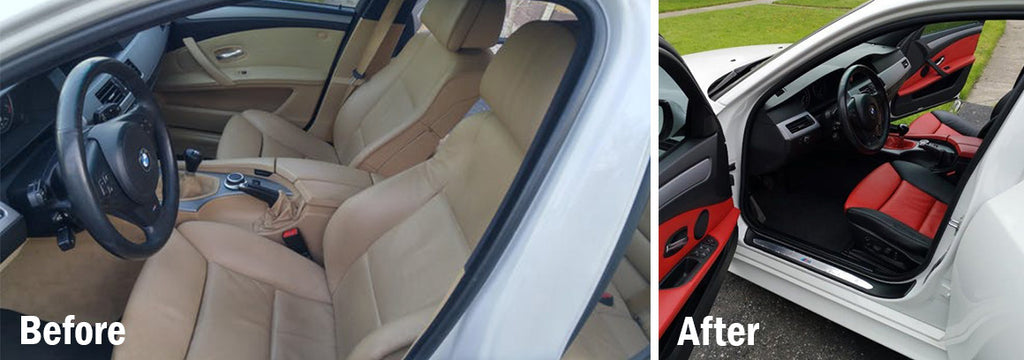 BMW Cream Beige Leather/Vinyl/Plastic Auto Interiors Refinisher Spray Paint  12oz